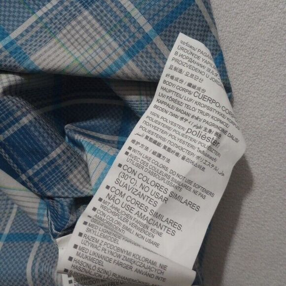 Under Armour Men's Large Shirt Heatgear Button Up Vented Short Sleeve Plaid - Picture 6 of 8